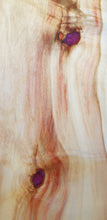 Load image into Gallery viewer, CH226 - 42" x 14" Manitoba Box Elder with purple/pink Epoxy Charcuterie Board / Serving Tray