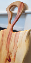 Load image into Gallery viewer, CH226 - 42" x 14" Manitoba Box Elder with purple/pink Epoxy Charcuterie Board / Serving Tray