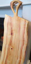 Load image into Gallery viewer, CH226 - 42" x 14" Manitoba Box Elder with purple/pink Epoxy Charcuterie Board / Serving Tray