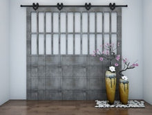 Load image into Gallery viewer, Barn Door Hardware - Double Door -  V Shaped Hangers - 13 ft Track