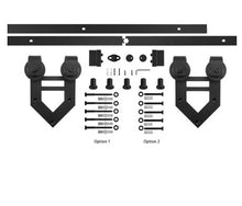 Load image into Gallery viewer, Barn Door Hardware - Single Door - V Shaped Hangers - 8 ft Track