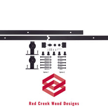 Load image into Gallery viewer, Barn Door Hardware - Single Door - Top Mount Hangers - 8 ft Track