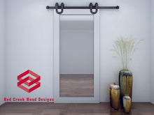 Load image into Gallery viewer, Barn Door Hardware - Single Door - U Shaped Hangers - 8 ft Track