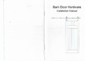 Barn Door Hardware - Double Door -  U Shaped Hangers - 13 ft Track