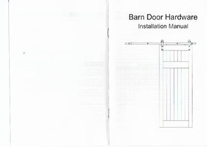 Barn Door Hardware - Double Door -  Top Mount Hangers - 13 ft Track