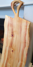 Load image into Gallery viewer, CH226 - 42&quot; x 14&quot; Manitoba Box Elder with purple/pink Epoxy Charcuterie Board / Serving Tray
