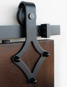 Barn Door Hardware - Single Door - Diamond Shaped Hangers - 6.6 ft Track