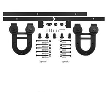 Load image into Gallery viewer, Barn Door Hardware - Single Door - U Shaped Hangers - 8 ft Track
