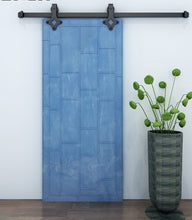 Load image into Gallery viewer, Barn Door Hardware - Single Door - Diamond Shaped Hangers - 6.6 ft Track
